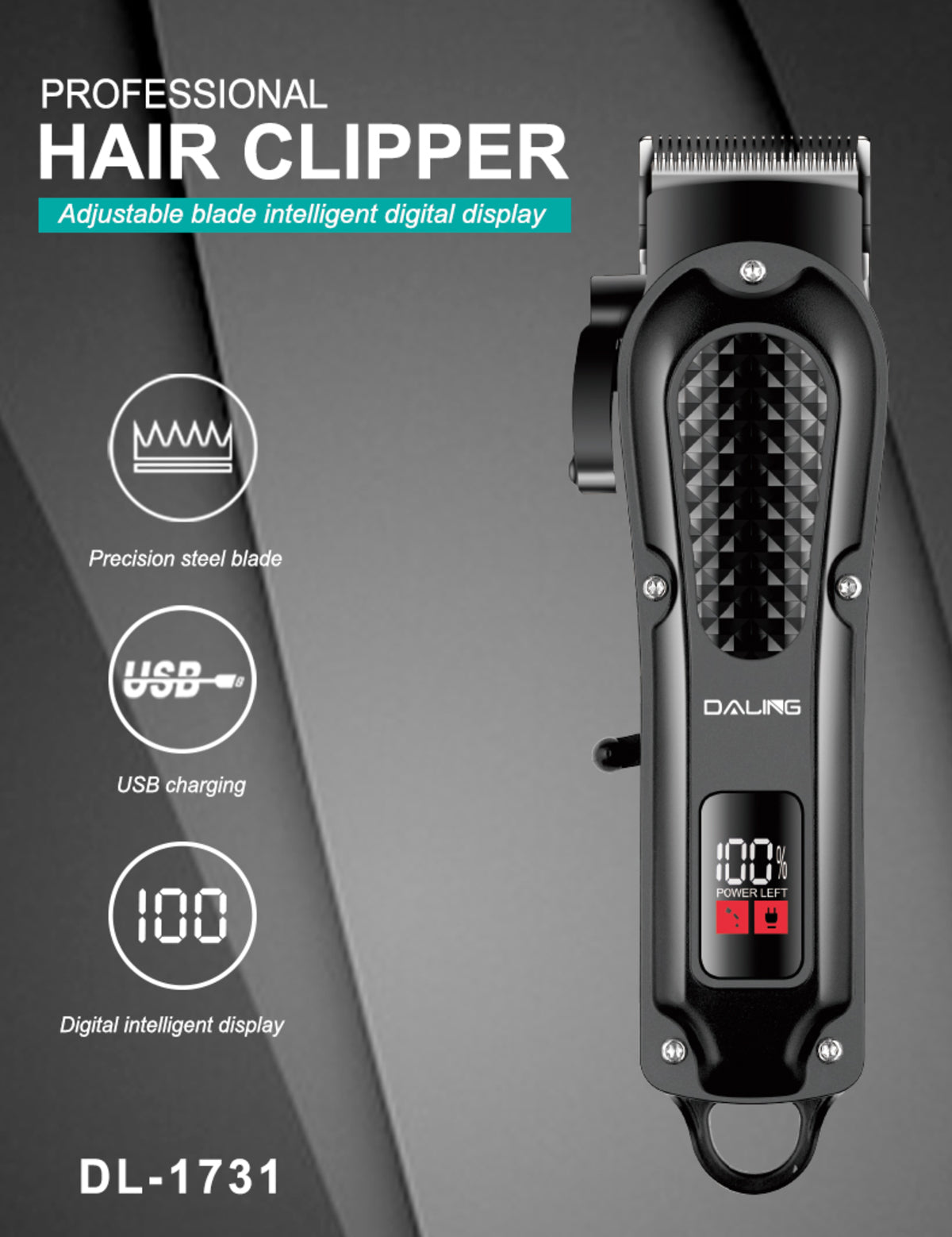 Profi Haarschneidemaschine Haarschneider Trimmer Rasierer Bart Clipper Hair Akku
