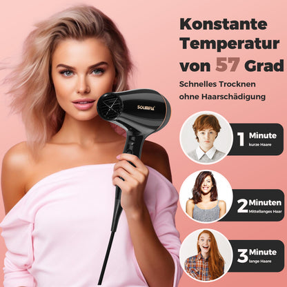 Haartrockner Haarföhn Föhn Fön Profi Trockner Hair Dryer Haarfön Diffusor 3000W