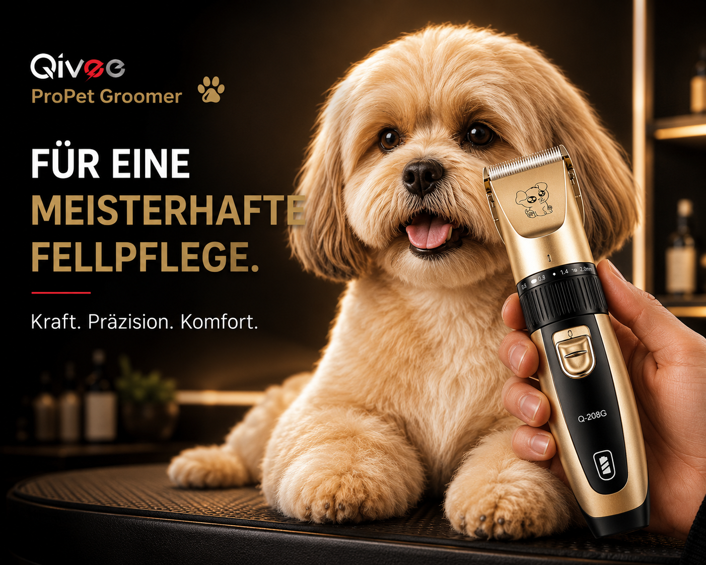 Profi Schermaschine Hunde Tierhaarschneidemaschine Leise Tierhaarschneider Haar
