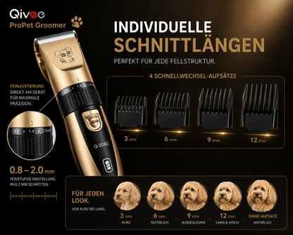 Profi Schermaschine Hunde Tierhaarschneidemaschine Leise Tierhaarschneider Haar
