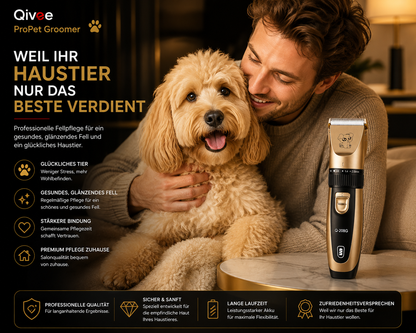 Profi Schermaschine Hunde Tierhaarschneidemaschine Leise Tierhaarschneider Haar