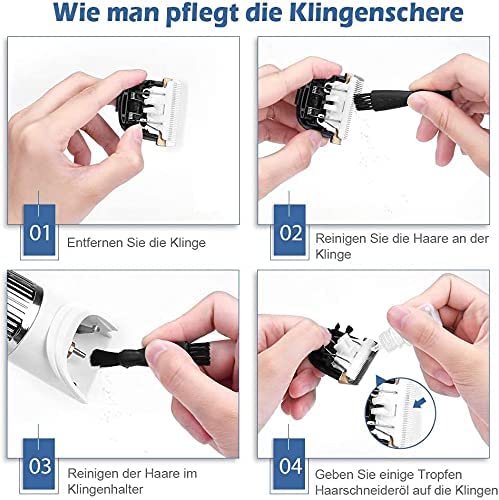 Profi Schermaschine Hunde Tierhaarschneider Leise Tierhaarschneidemaschine Fell