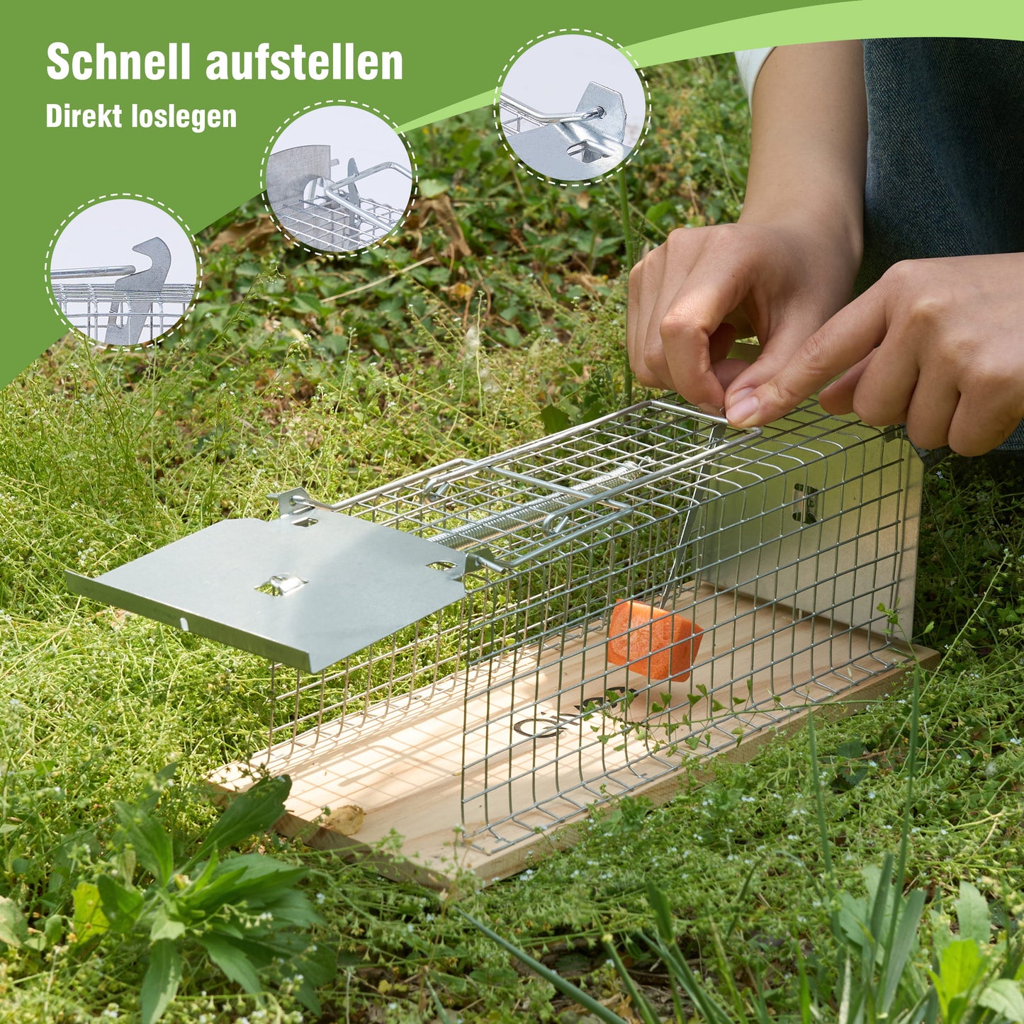 Rattenfalle Lebend Mausefalle Lebendfalle Wiederverwendbar Schädlingsbekämpfung