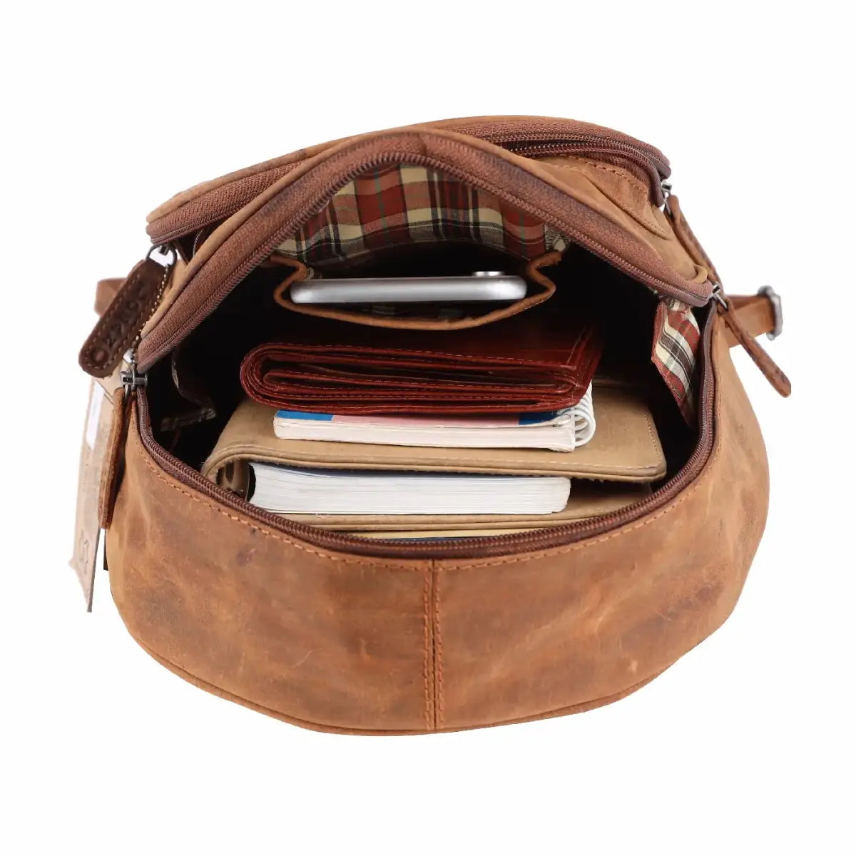 Leder Rucksack Laptop-Tasche Retro Segeltuch Vintage Daypack Lozano