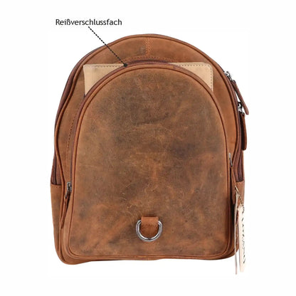 Leder Rucksack Laptop-Tasche Retro Segeltuch Vintage Daypack Lozano