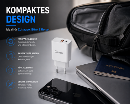 Schnell Ladegerät 25W USB-C Netzteil Adapter Stecker für Samsung Iphone Handy