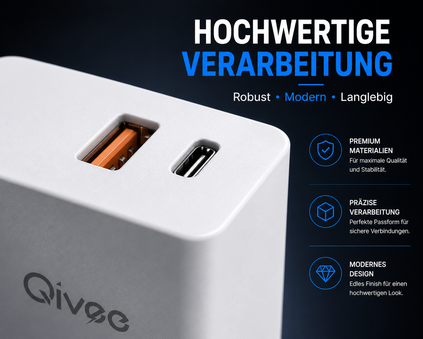 Schnell Ladegerät 25W USB-C Netzteil Adapter Stecker für Samsung Iphone Handy