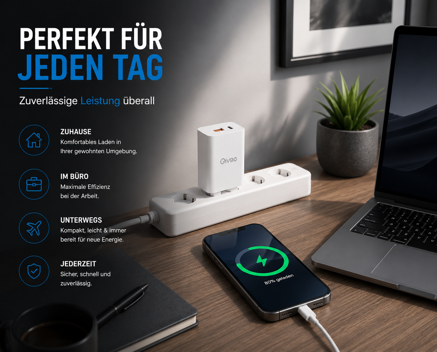 Schnell Ladegerät 25W USB-C Netzteil Adapter Stecker für Samsung Iphone Handy