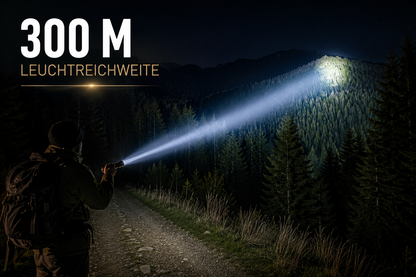 Taschenlampe LED Lampe Polizei Swat Wiederaufladbare Cree 1200 Lumen USB Akku