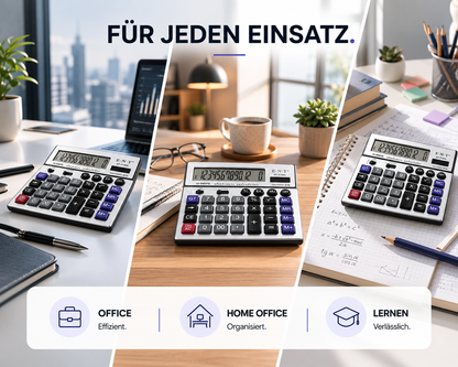 Taschenrechner Solar Tischrechner Big Display Rechenmaschine Rechner Bürorechner
