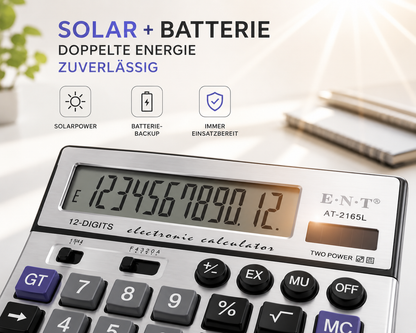 Taschenrechner Solar Tischrechner Big Display Rechenmaschine Rechner Bürorechner