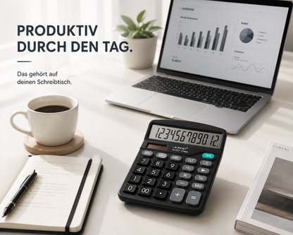 Taschenrechner Solar Tischrechner Big Display Rechenmaschine Rechner Bürorechner