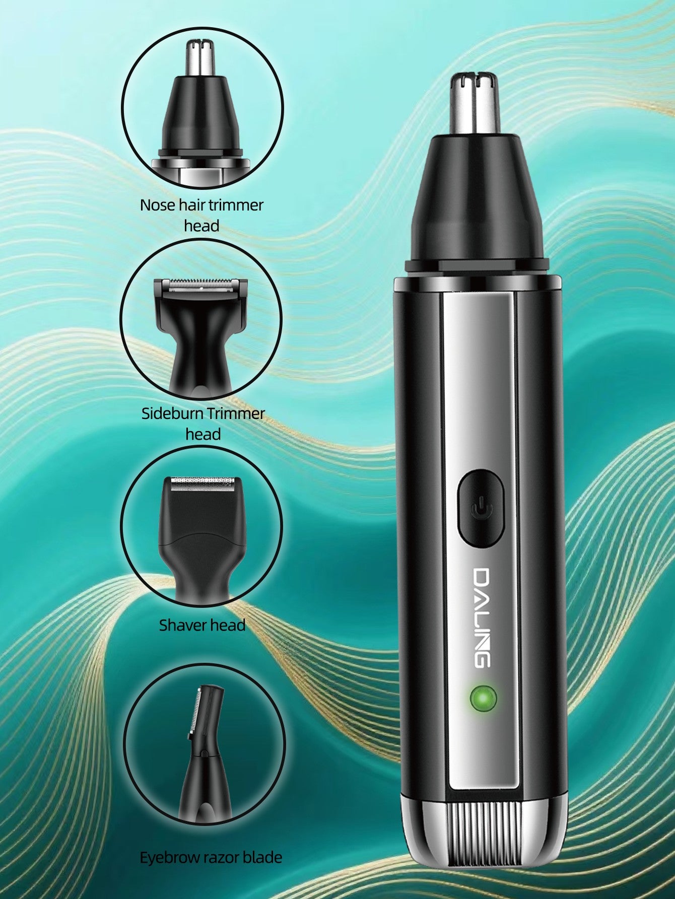 4 in1 Nasenhaartrimmer Nasen Ohr Trimmer Haarschneider Augenbrauen Haar Rasierer