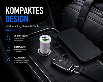 USB Ladegerät KFZ USB-C für iPhone Samsung Zigarettenanzünder Auto LKW 12/24V