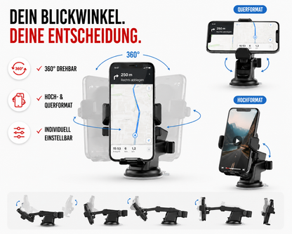 Universal Halter Autohalterung Armaturenbrett Handy KFZ Smartphone Cockpit Navi