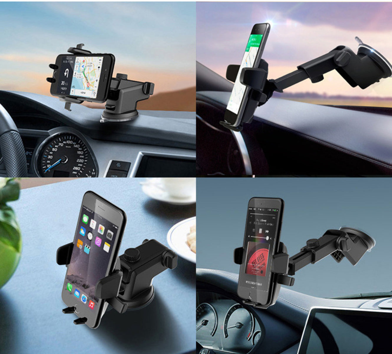 Universal Halter Autohalterung Armaturenbrett Handy KFZ Smartphone Cockpit Navi