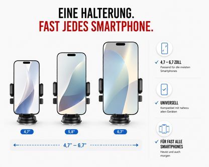 Universal Halter Autohalterung Armaturenbrett Handy KFZ Smartphone Cockpit Navi