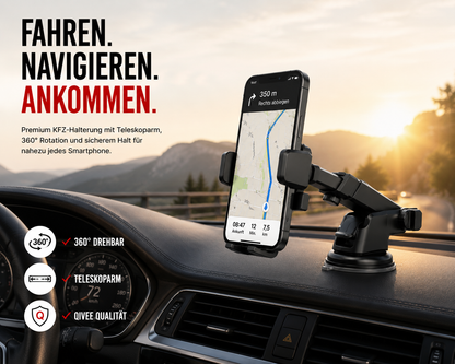 Universal Halter Autohalterung Armaturenbrett Handy KFZ Smartphone Cockpit Navi