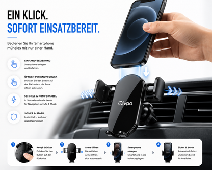 Universal Handyhalter KFZ-Smartphonehalterung 4,7-6,7'' Display Auto Halter 360°