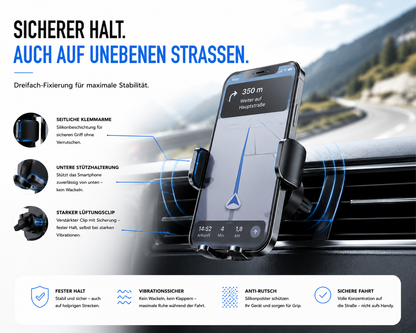 Universal Handyhalter KFZ-Smartphonehalterung 4,7-6,7'' Display Auto Halter 360°
