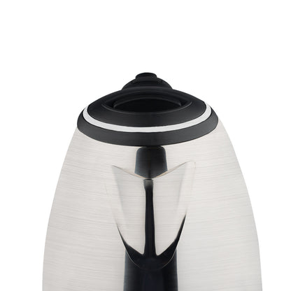 Edelstahl Wasserkocher 1,8 L Doppelwandig Kabellos Teekocher Silber Warmhalter