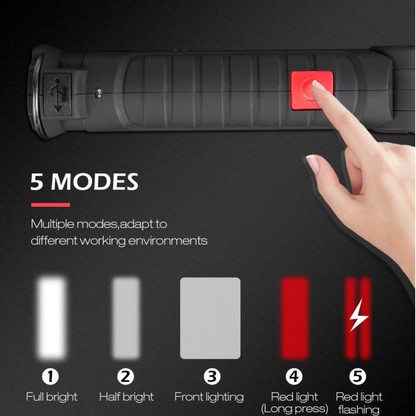 LED Werkstattlampe Taschenlampe Arbeitsleuchte Inspektionslampe mit Magnetfuß
