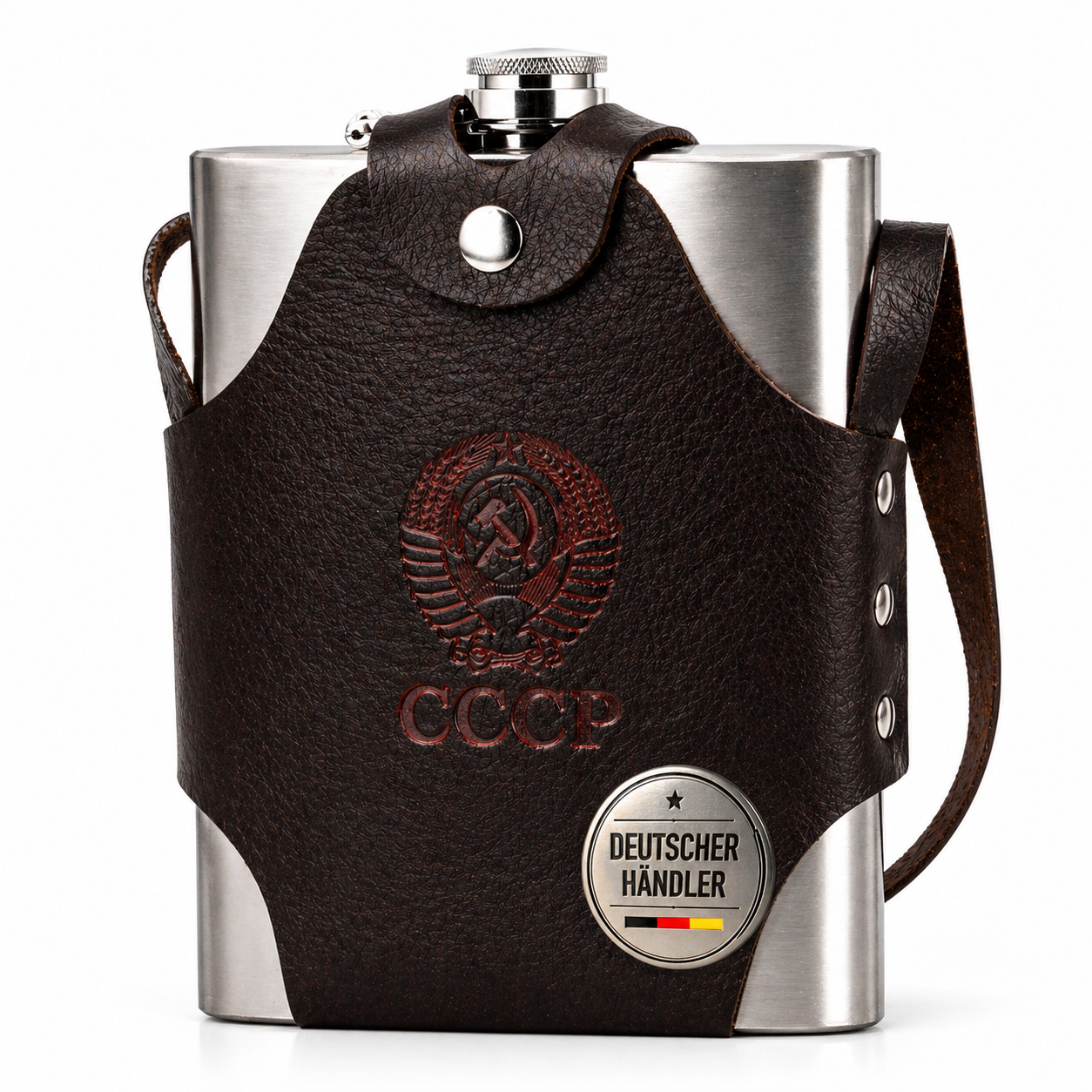 XXL Flachmann 1,4 Liter Edelstahl Taschenflachmann Taschenflasche Trinkflasche